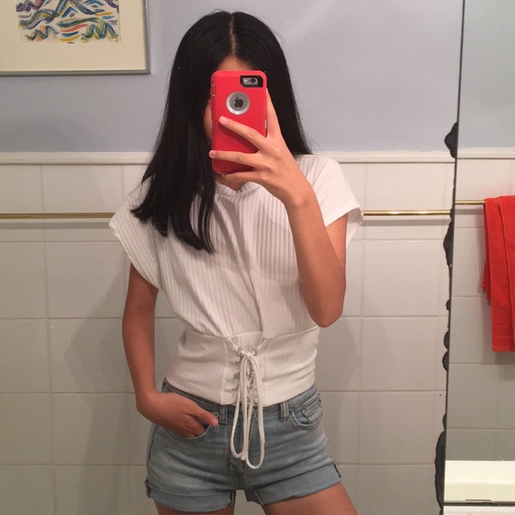 y2k tie-up corset top - Picture 3 of 3